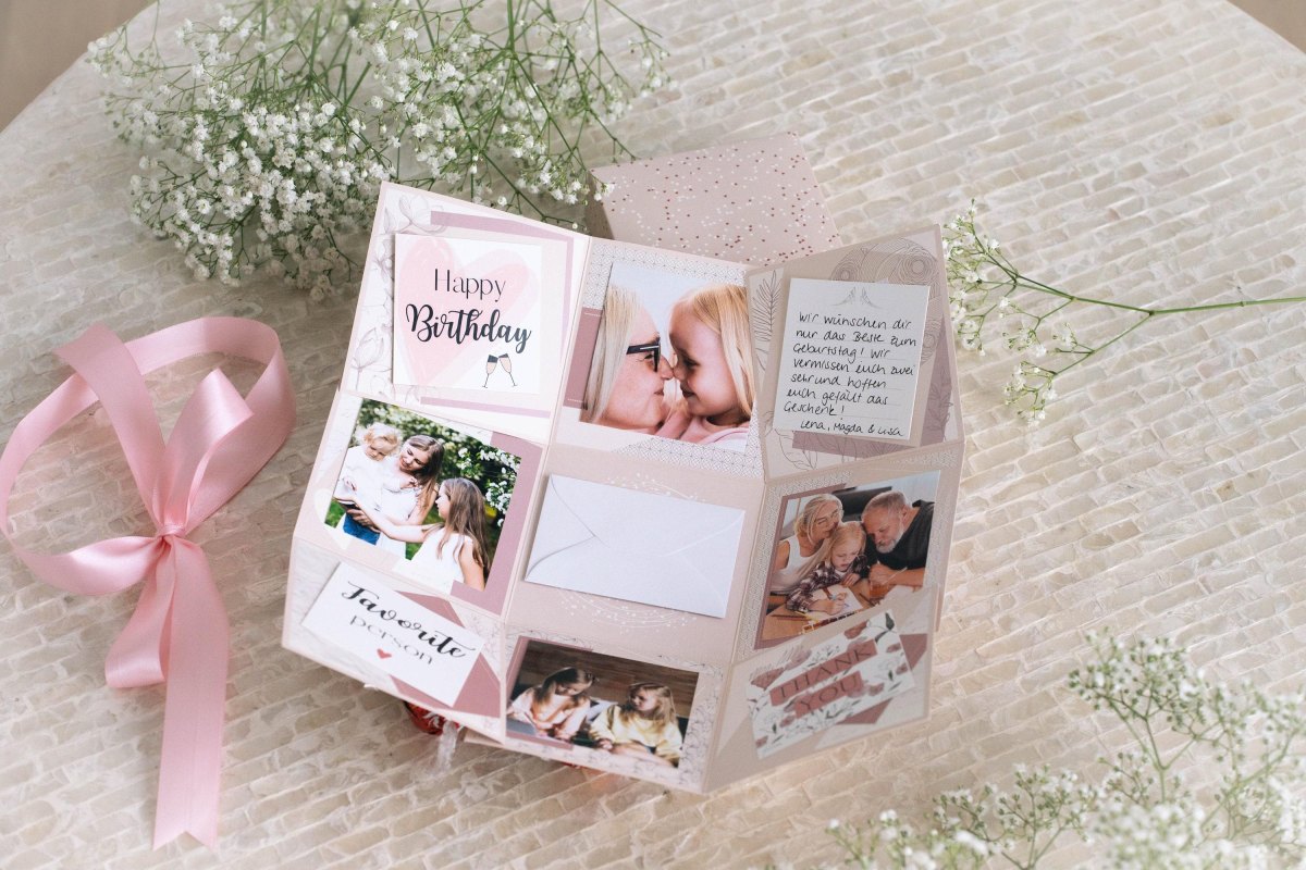 Fertig verpackte DIY Geschenkbox