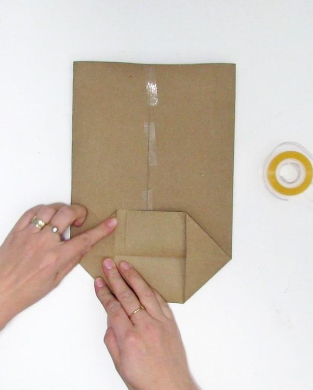 Stabiler Boden einer Papiergeschenktüte