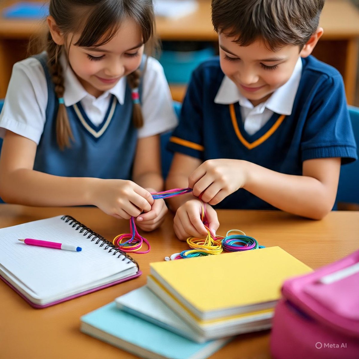 Bunte Freundschaftsbänder Kinder
