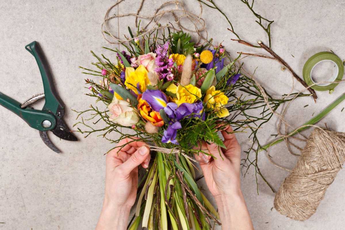 DIY Geschenkstrauß Blumen Ideen zum Selbermachen