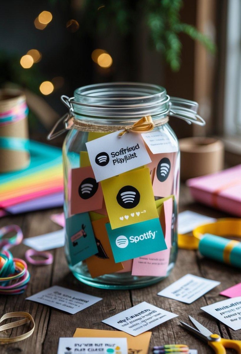 Playlist Geschenk kreativ verpackt