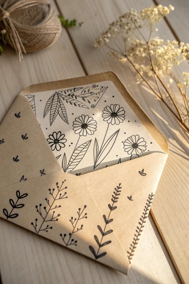 Verzierter Papier Geschenkumschlag