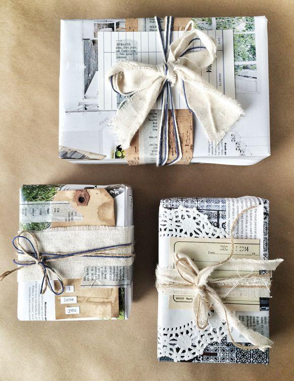 Upcycling Geschenkverpackung Papier