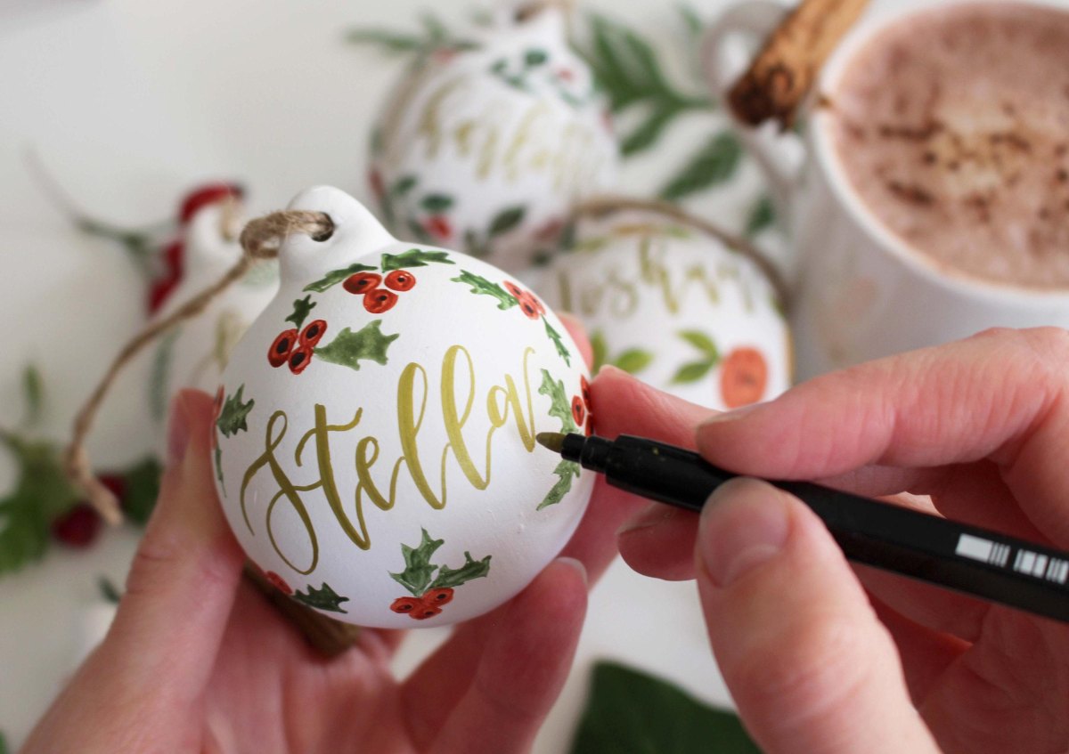 Bemalte Christbaumkugeln Namen