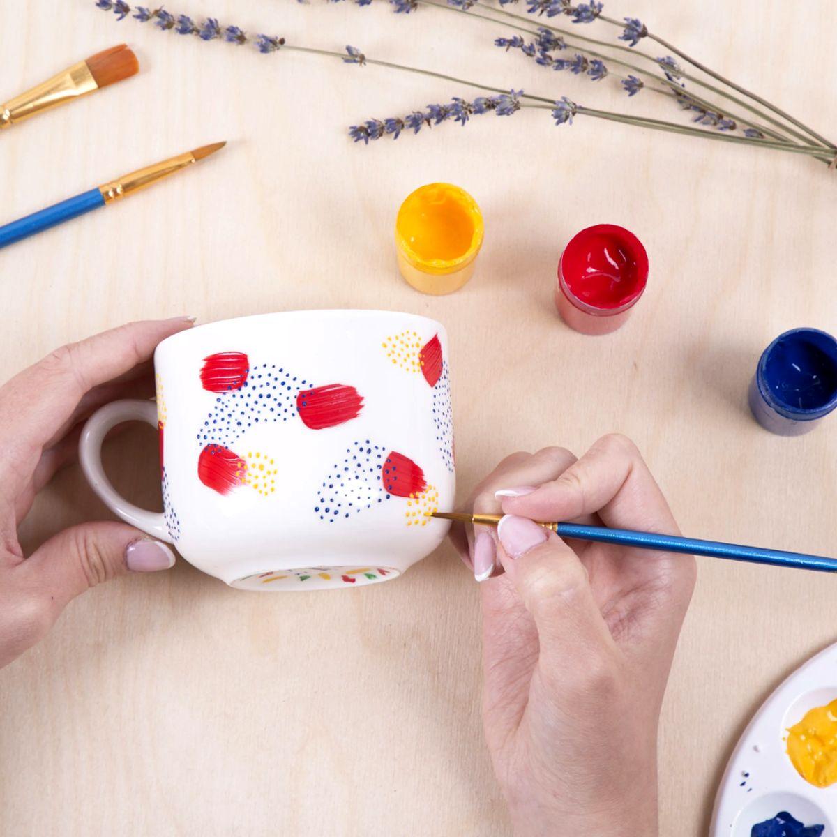 Bemalte Tasse als Geschenk