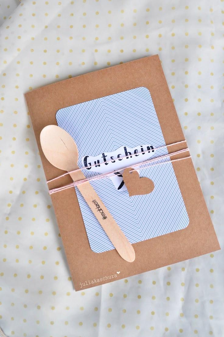 Selbstgemachter Gutschein