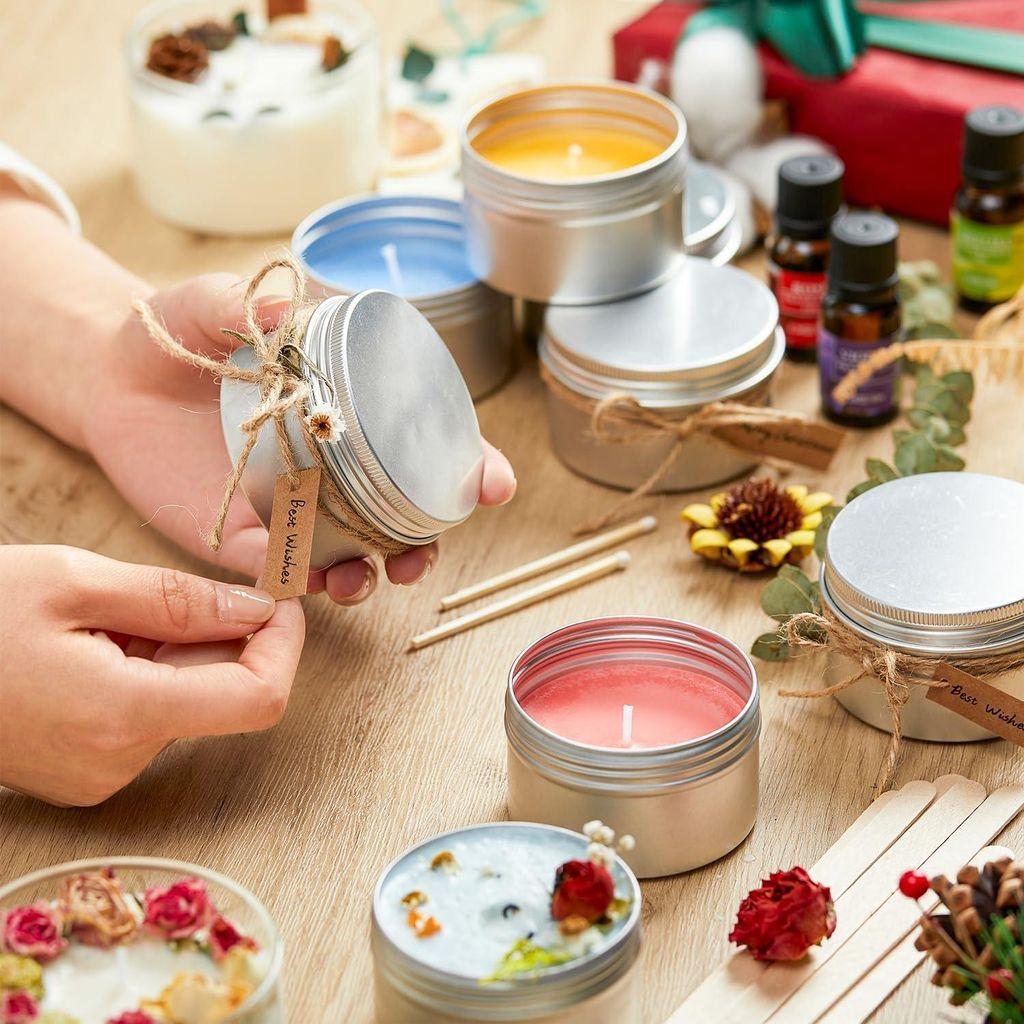 Selbst gegossene Duftkerzen Geschenk