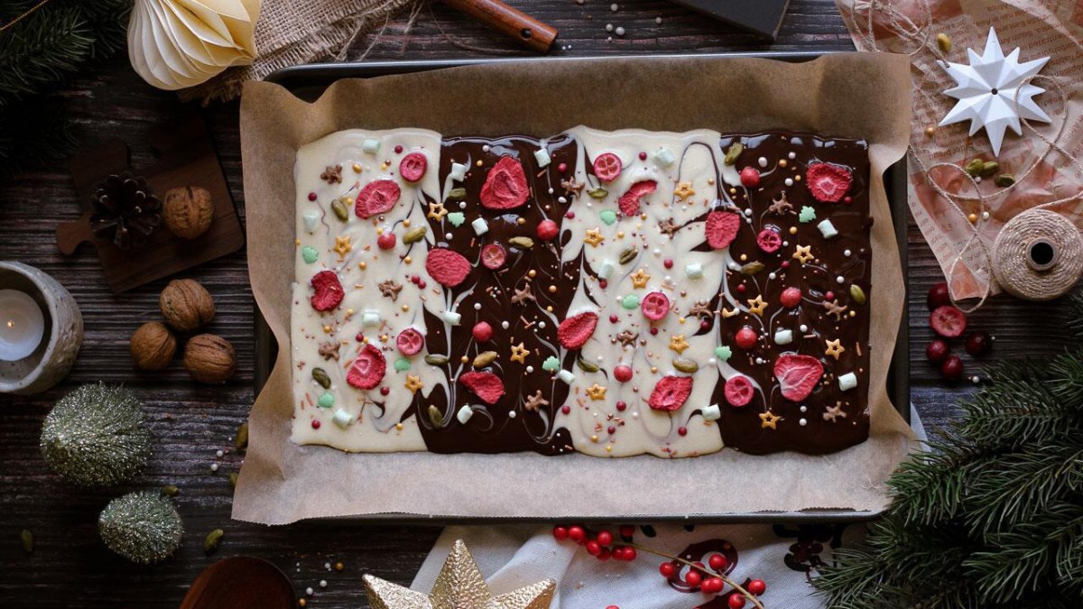 Handgemachte Schokolade zu Weihnachten