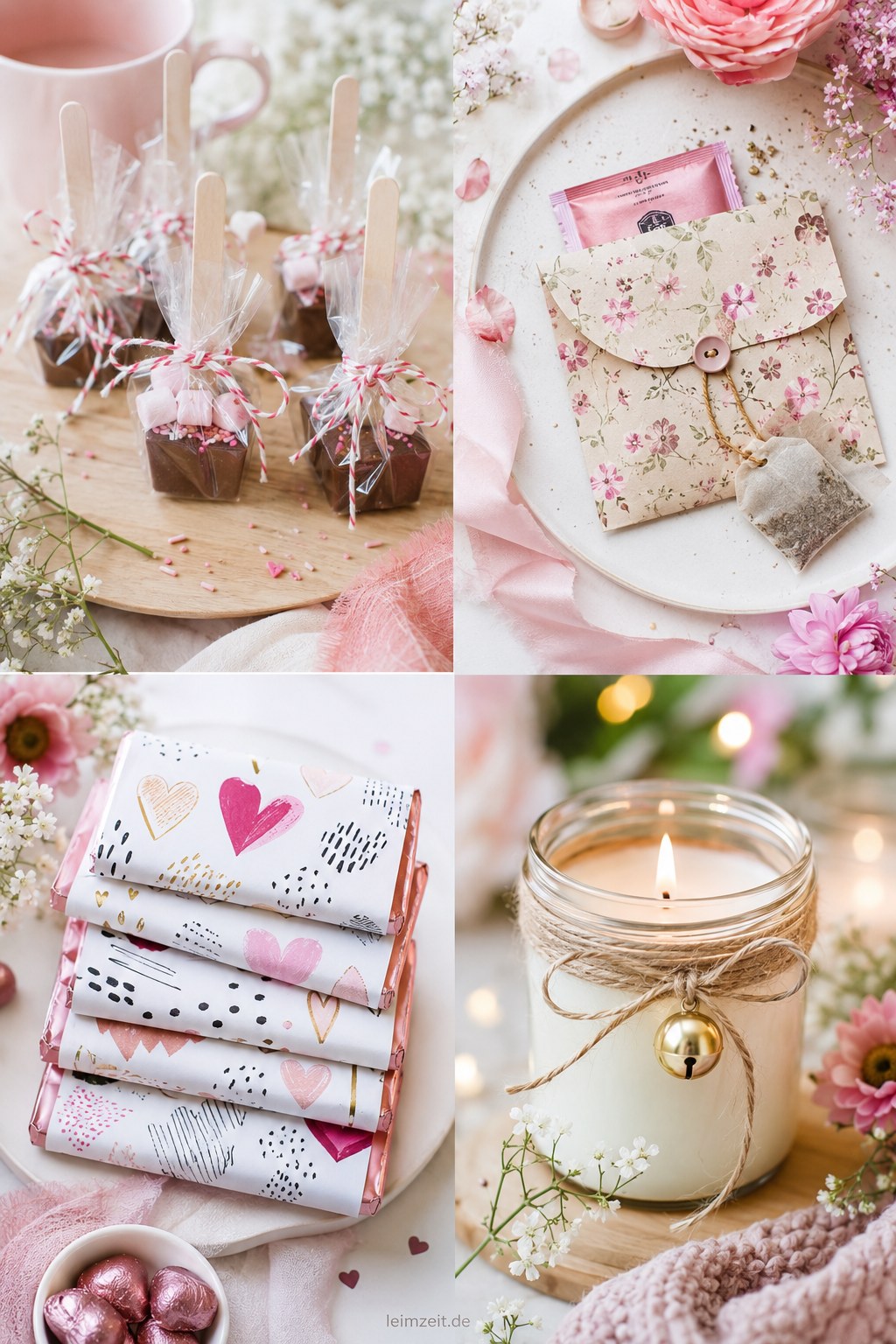 Blumige Kleinigkeiten mit Trockenblüten und Stoff als zarte last minute Geschenke selber machen
