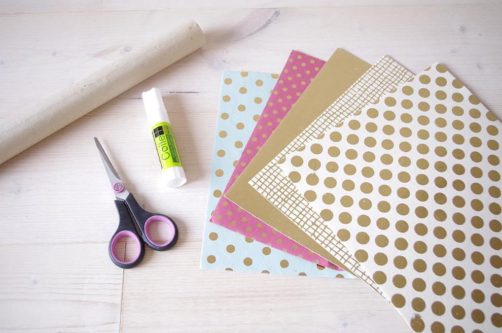 DIY Geschenkumschlag basteln mit Papier Schritt für Schritt
