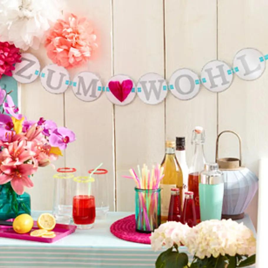 Motto Party Dekoration DIY
