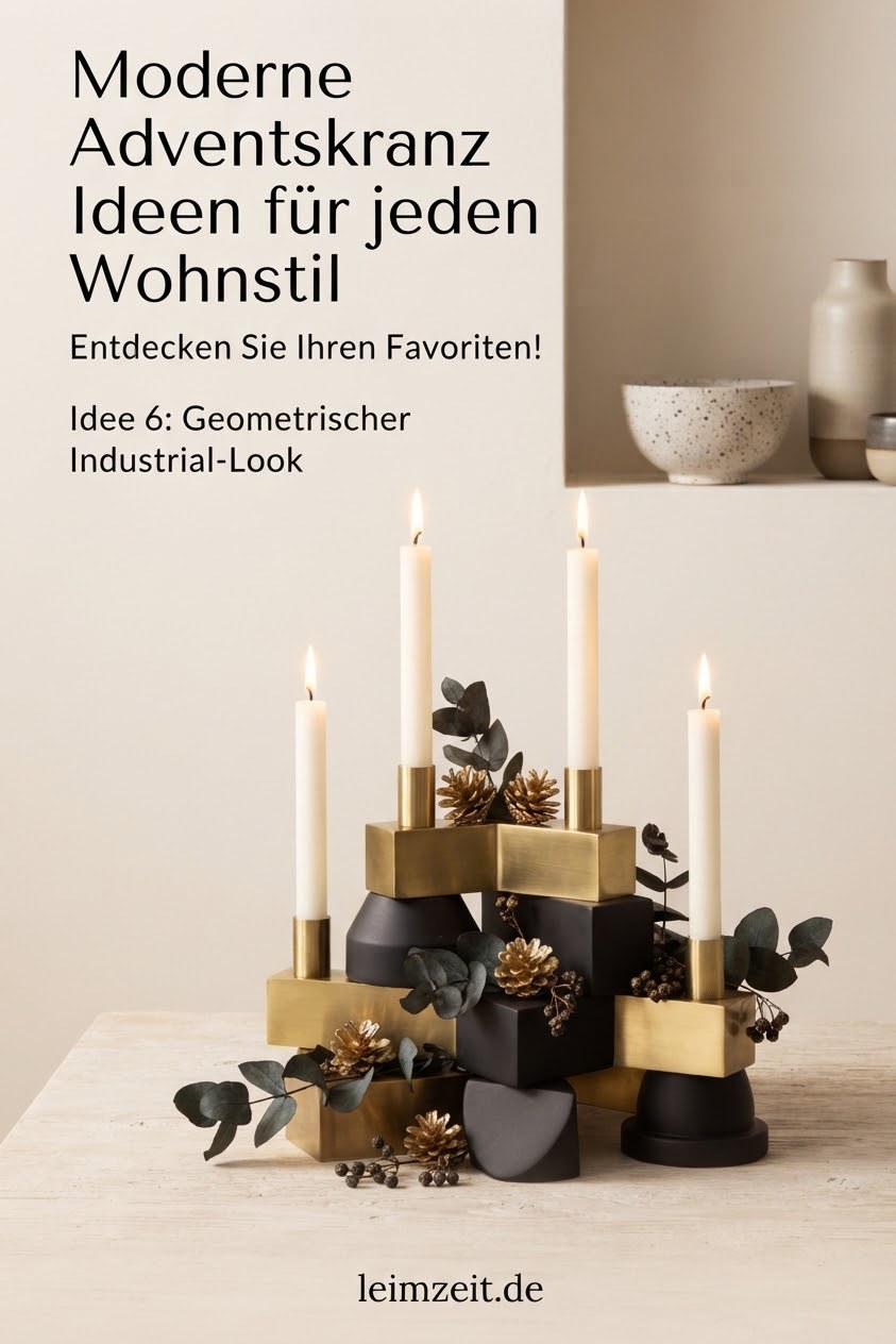 Moderne Adventskranz Ideen für jeden Wohnstil
