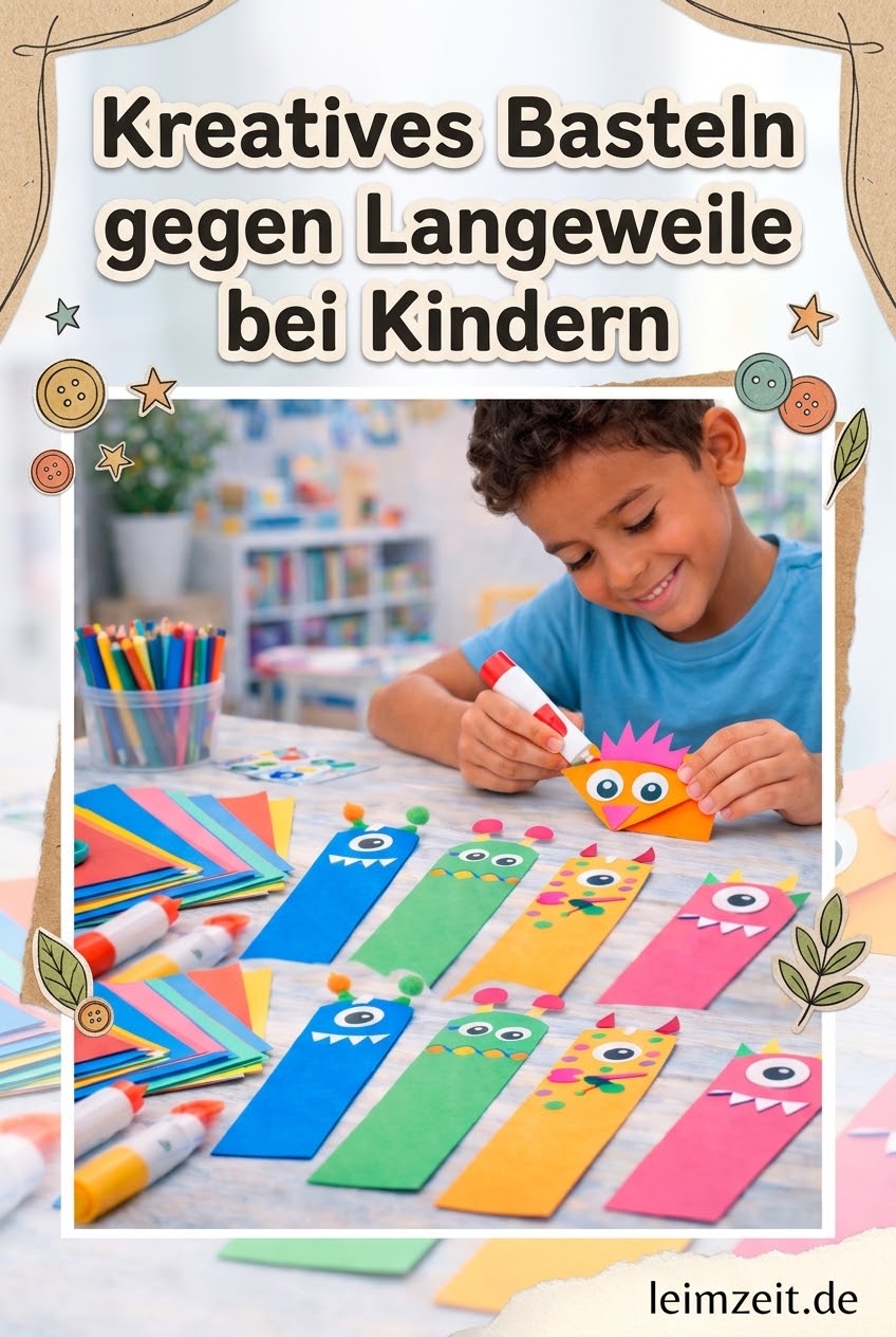 Kreatives Basteln gegen Langeweile bei Kindern