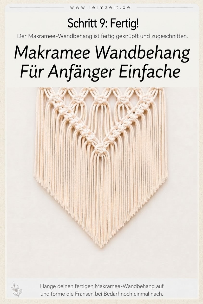Makramee Wandbehang Für Anfänger Einfache Anleitung