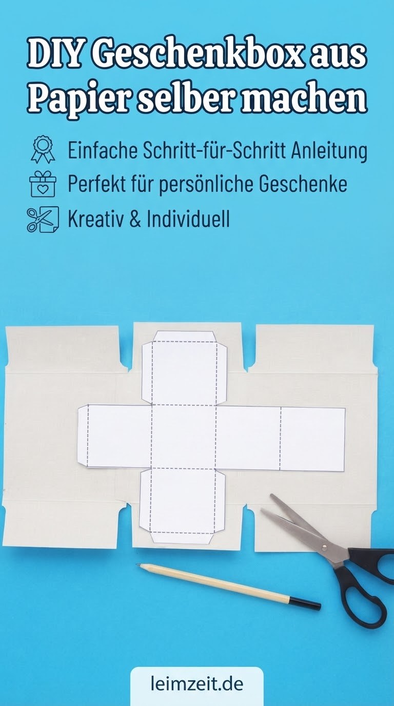 DIY Geschenkbox aus Papier selber machen