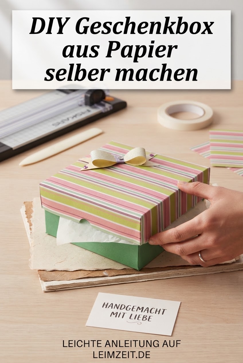 DIY Geschenkbox aus Papier selber machen