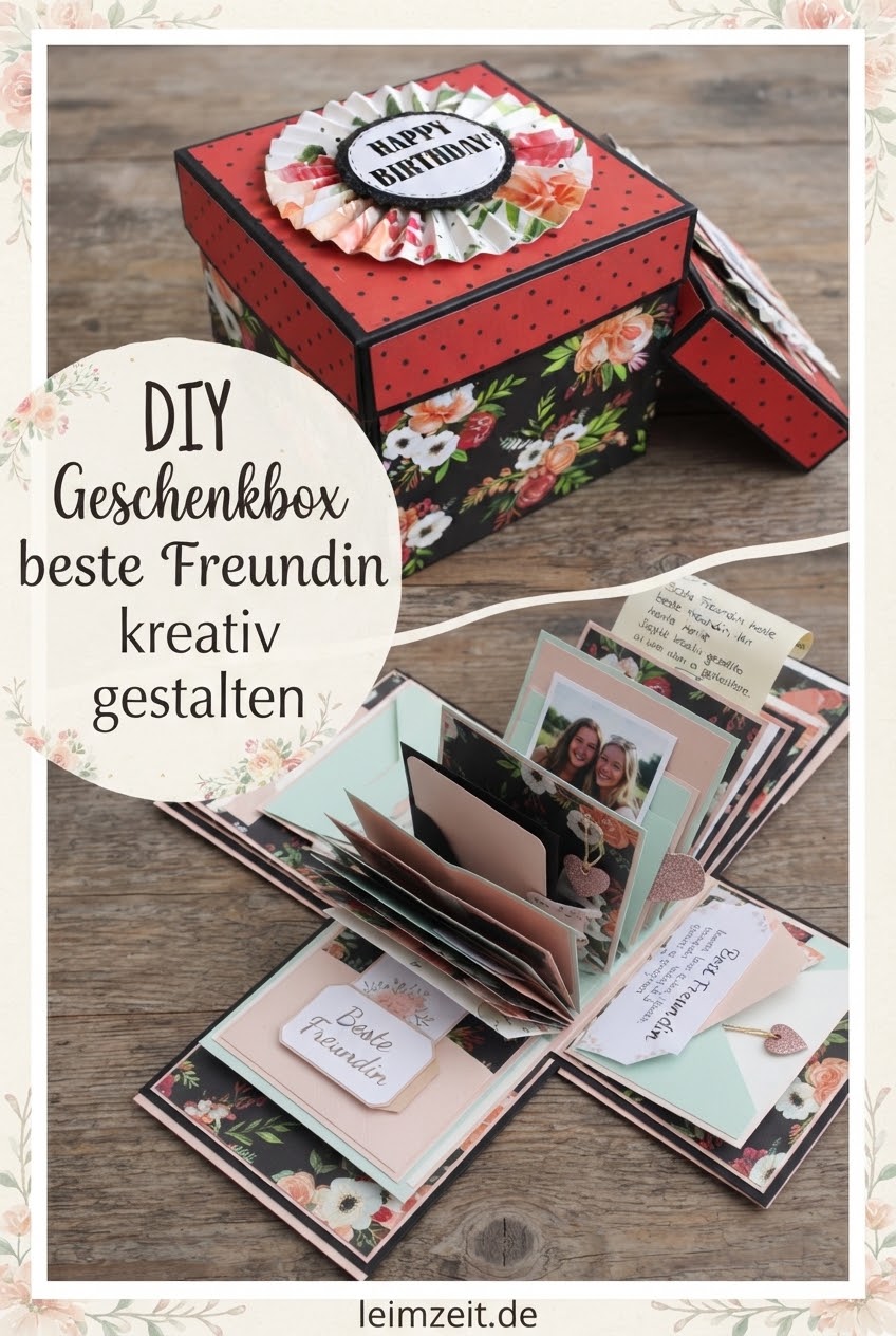 DIY Geschenkbox beste Freundin kreativ gestalten