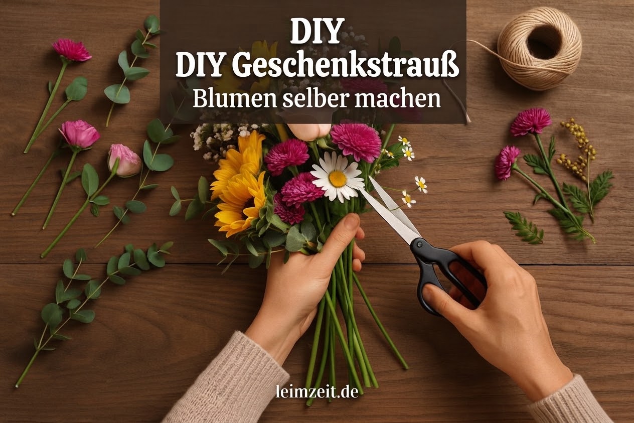 DIY Geschenkstrauß Blumen selber machen