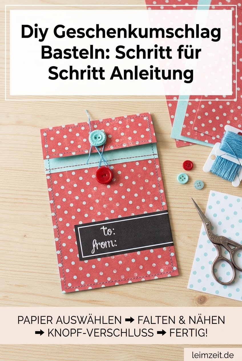 Diy Geschenkumschlag Basteln: Schritt für Schritt Anleitung
