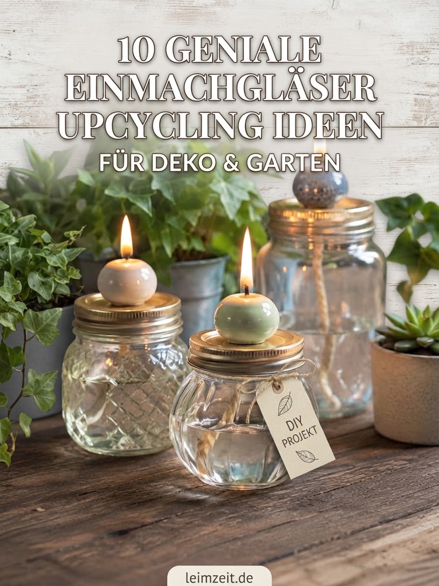 10 Geniale Einmachgläser Upcycling Ideen Für Deko & Garten