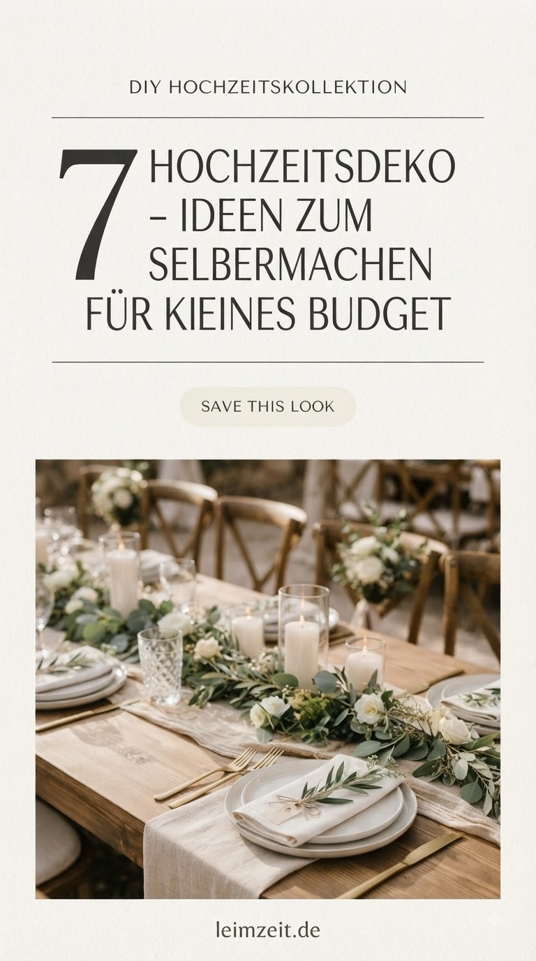 7 Hochzeitsdeko - Ideen Zum Selbermachen Für Kleines Budget