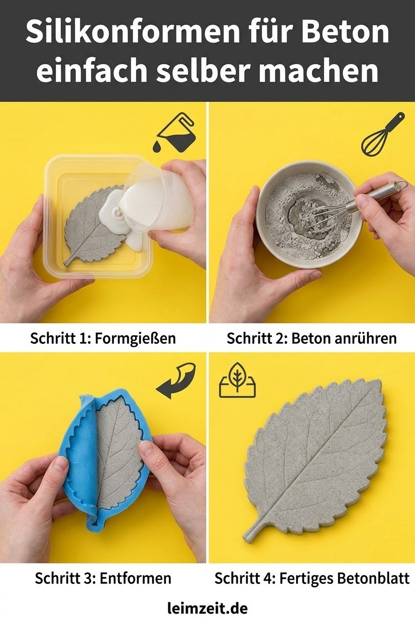 Silikonformen für Beton einfach selber machen