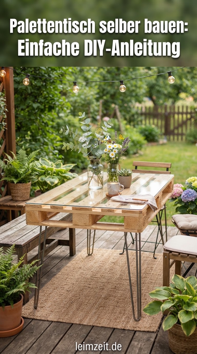 Palettentisch selber bauen: Einfache DIY-Anleitung