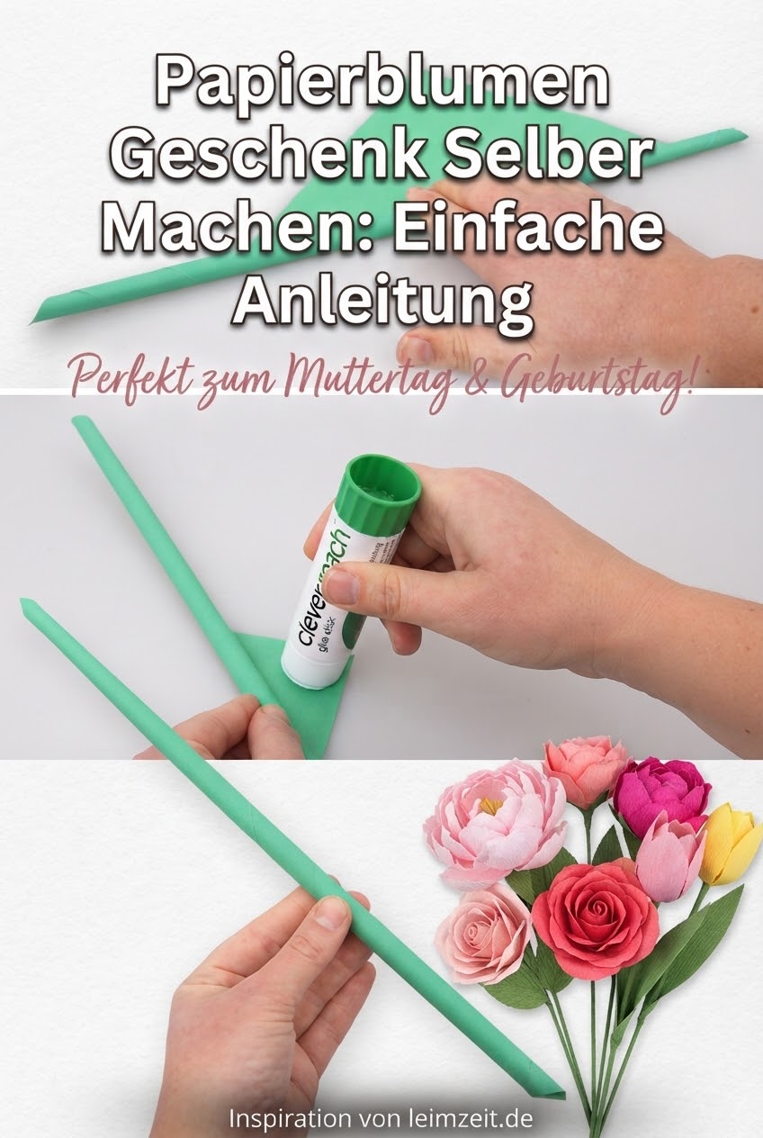 Papierblumen Geschenk Selber Machen: Einfache Anleitung