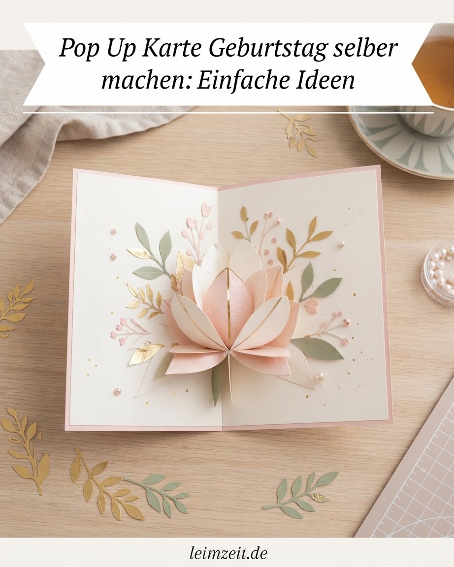 Pop Up Karte Geburtstag selber machen: Einfache Ideen