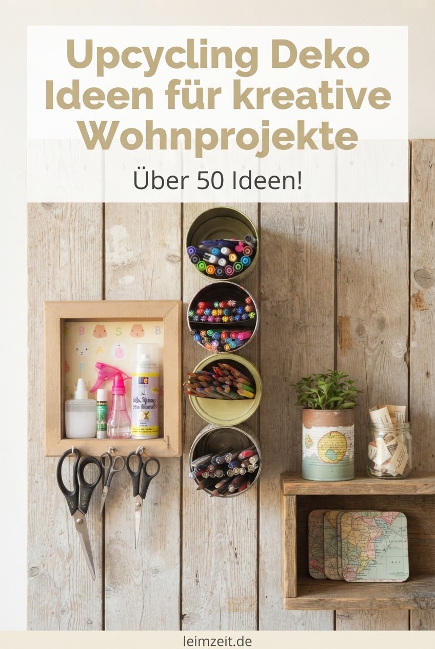 Upcycling Deko Ideen für kreative Wohnprojekte