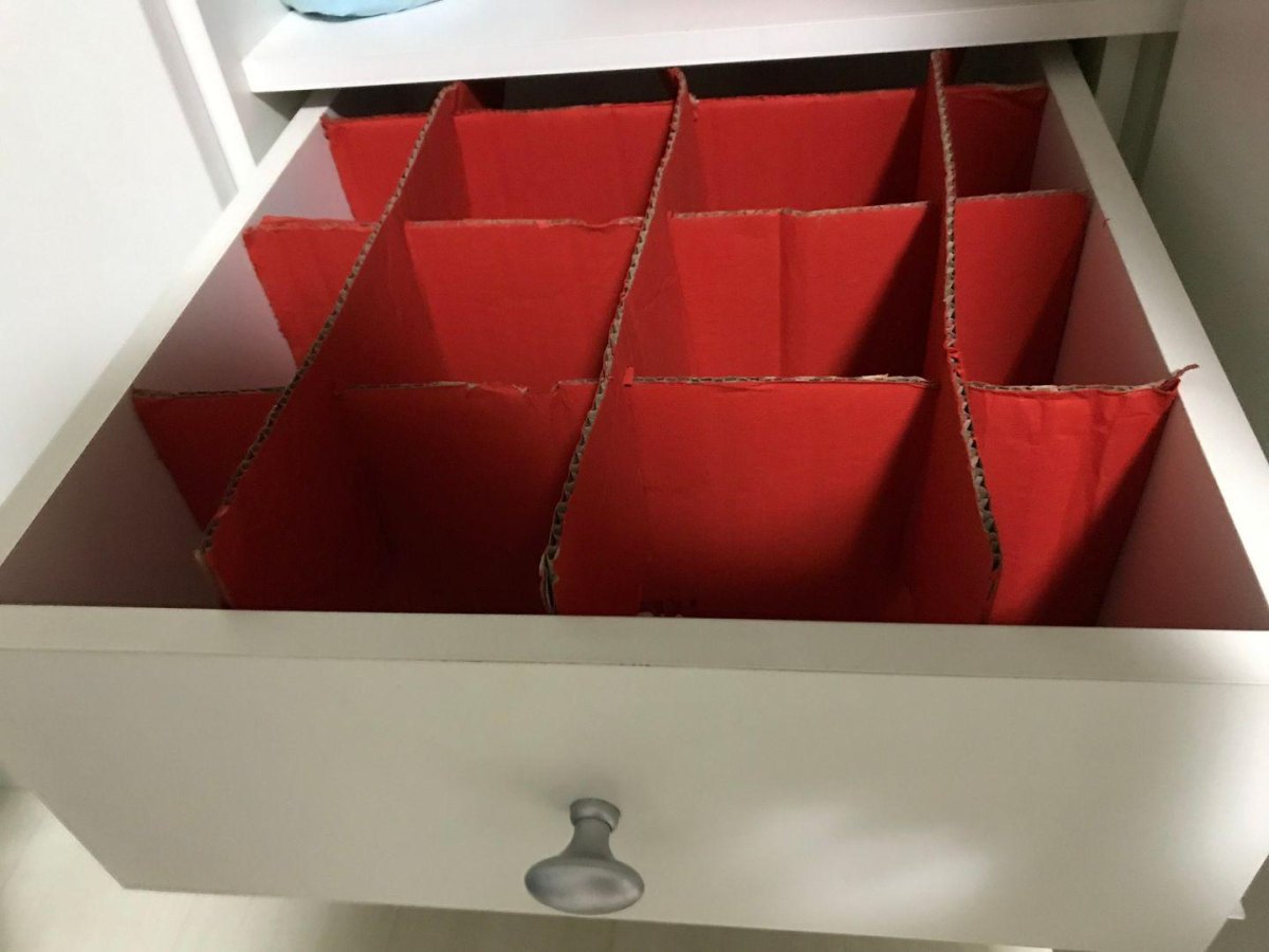 Karton Schubladenteiler Organisation