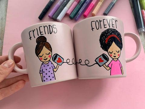 Bemalte Tasse als Geschenk
