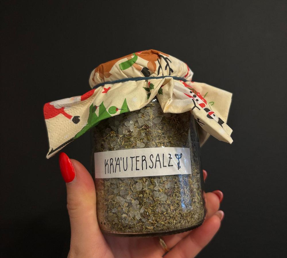 Kräutermischung im Glas Geschenk
