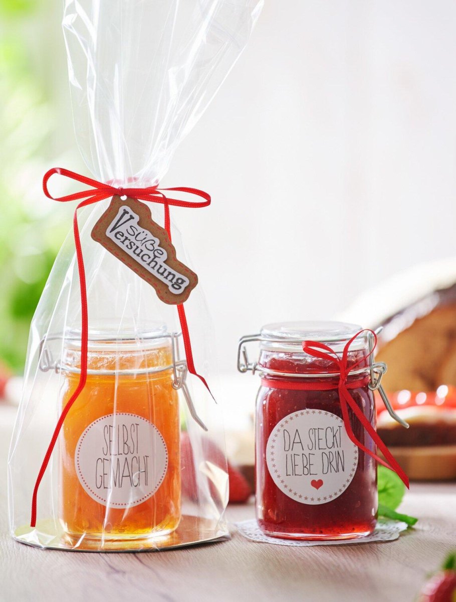 Selbstgemachte Marmelade Glas