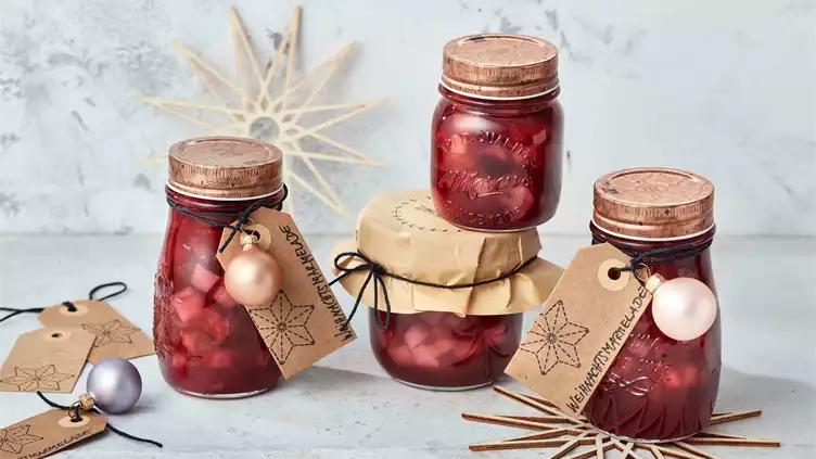 Selbstgemachte Marmelade Glas