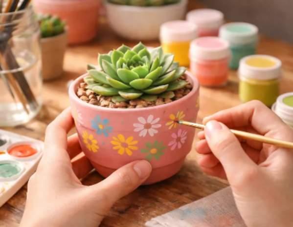 DIY Blumentopf Geschenk