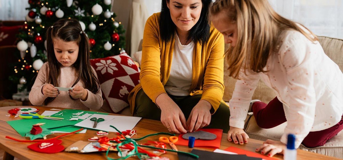 Selbstgemachte Weihnachtskarten basteln