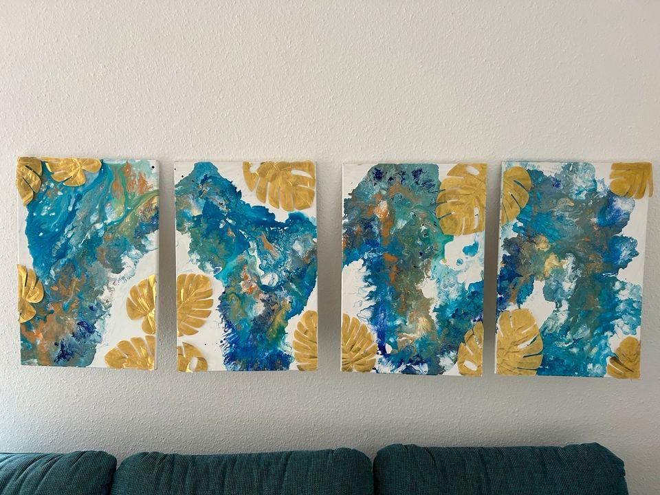 Selbstgemaltes Acryl Wandbild
