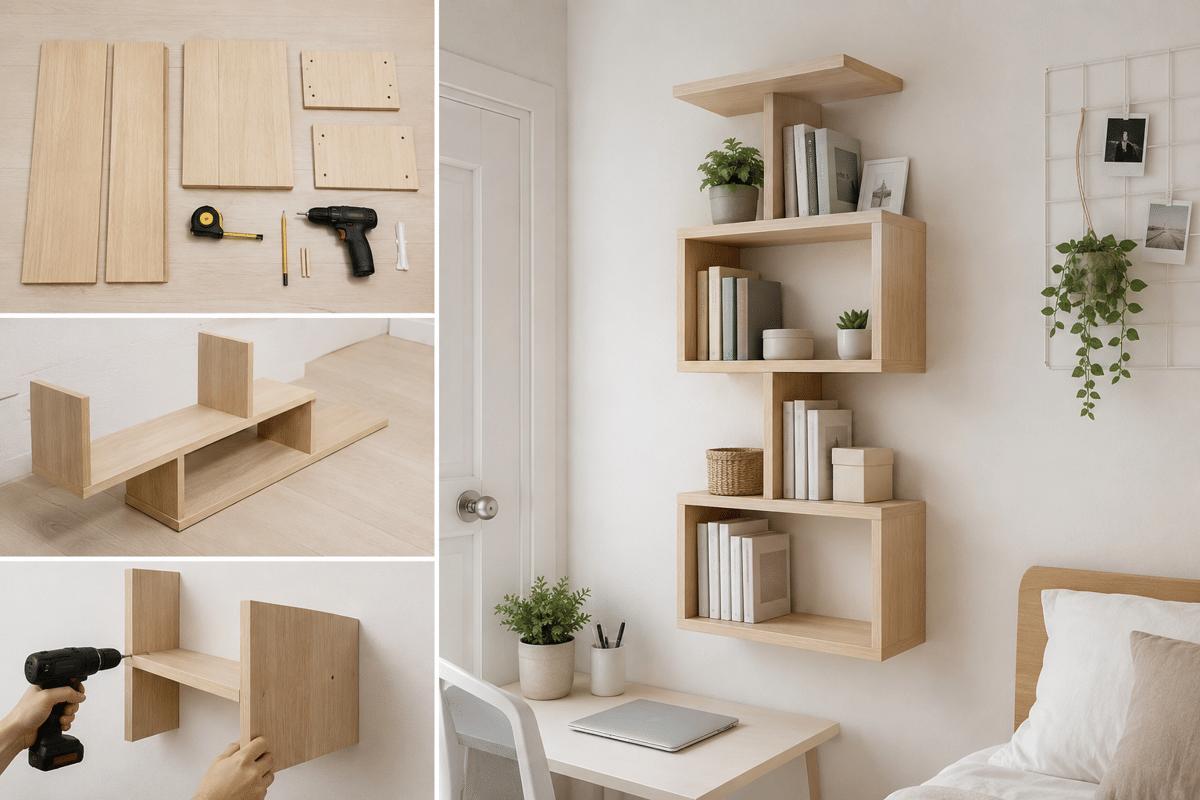 DIY Holz Wandregal Dekoration