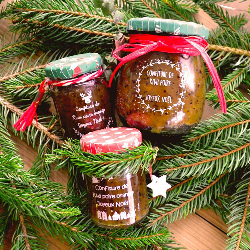 Weihnachtsmarmelade im Glas Geschenkidee